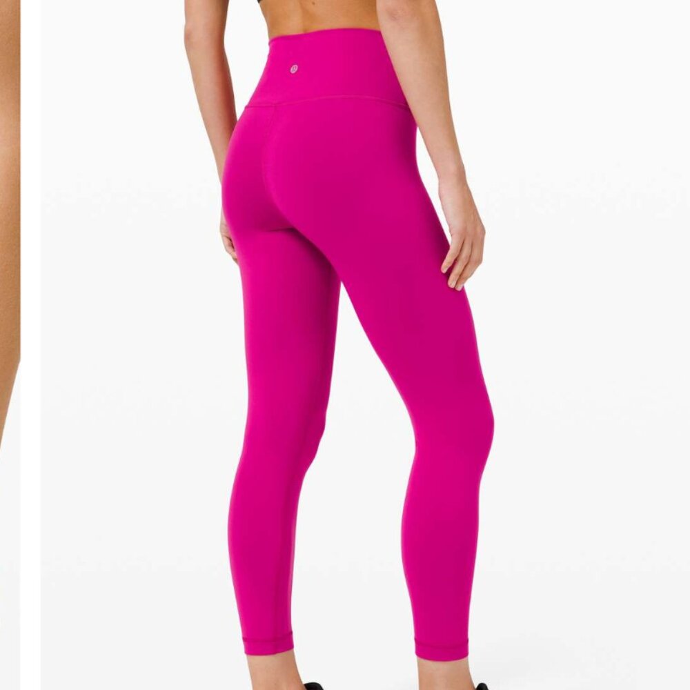 NWT LULULEMON Wunder Train Pant Leggings 25"  RIPENED RASPBERRY PINK PURPLE 6 - Picture 2 of 5